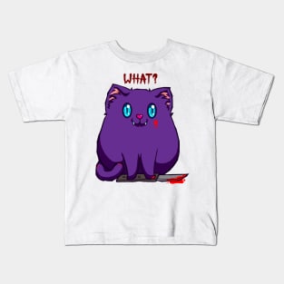 Murder Kitten - Purple Kids T-Shirt